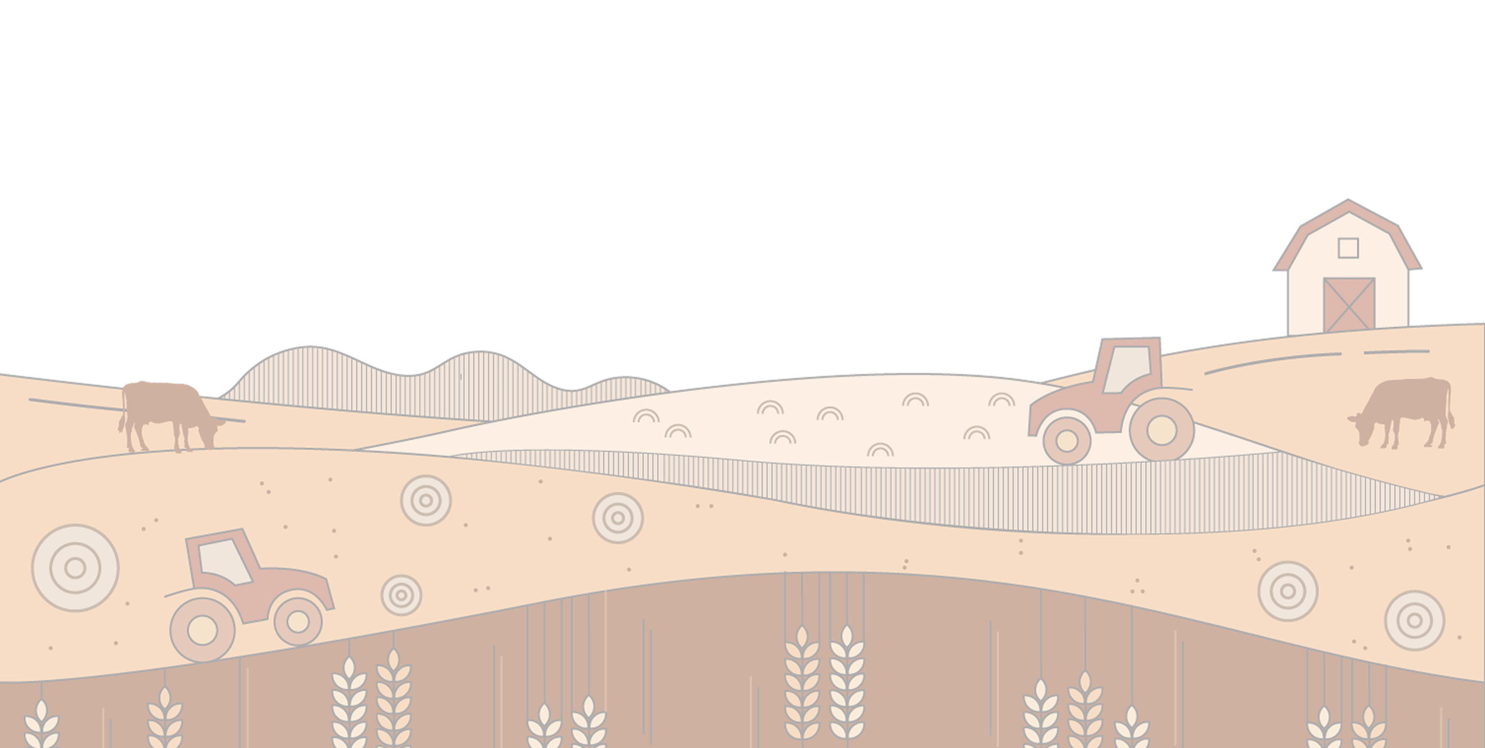 Farm landscape illustration